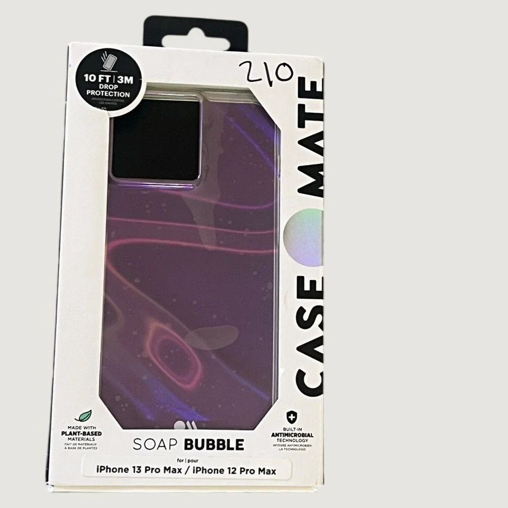 Case Mate Soap Bubble iPhone 13 Pro Max 12 Pro Max Case Iridescent New Open Box